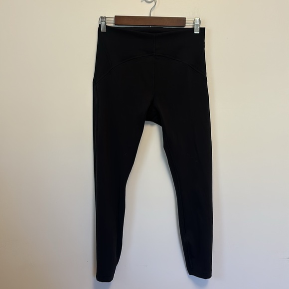 LULULEMON WOMENS INSTILL HIGH RISE TIGHTS 25 INCH INSEAM SIZE 8 BLACK LEGGINGS - Picture 4 of 9